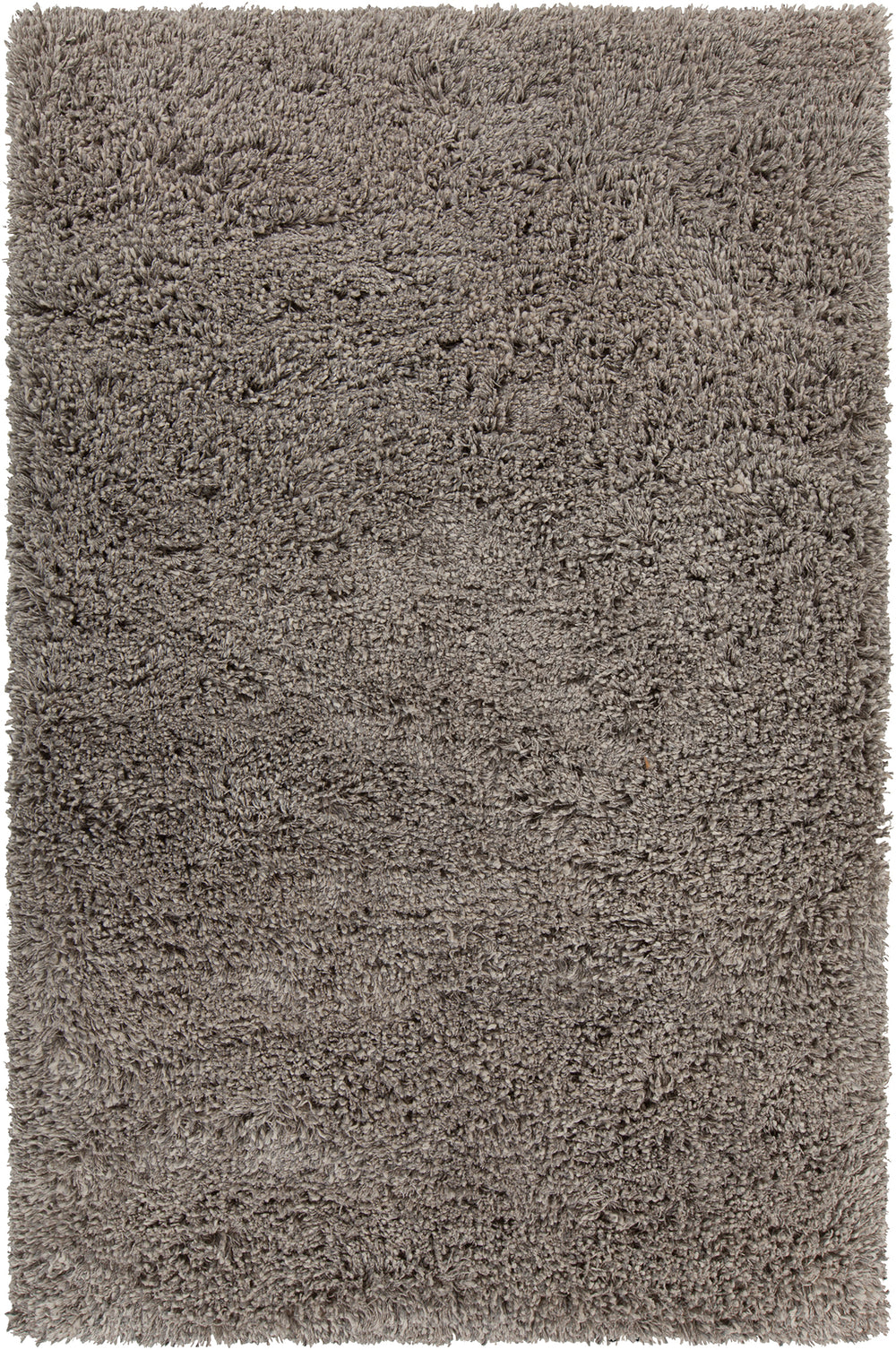 Chandra Rugs Olga 100% Wool Hand-Woven Contemporary Shag Rug Beige/Grey 9' x 13'