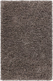 Chandra Rugs Olga 100% Wool Hand-Woven Contemporary Shag Rug Taupe/Black 9' x 13'