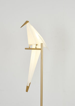 Bethel Gold LED Table Lamp with Detachable Swinging Bird - Perfect for Reading & Illumination