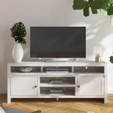 Legends Furniture Modern TV Stand for TV's up to 80 Inches, White ON1210.WHT