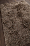 Chandra Rugs Onex 100% Polyester Hand-Woven Contemporary Shag Rug Taupe 9' x 13'