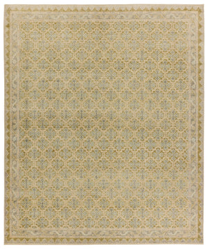 Jaipur Living Onessa Mildred ONE05 Hand Knotted Handmade Indoor Persian Knot 6/5 Updated Traditional Rug Blue 10' x 14'