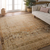 Jaipur Living Onessa Elinor ONE06 Hand Knotted Handmade Indoor Persian Knot 6/5 Updated Traditional Rug Brown 10' x 14'