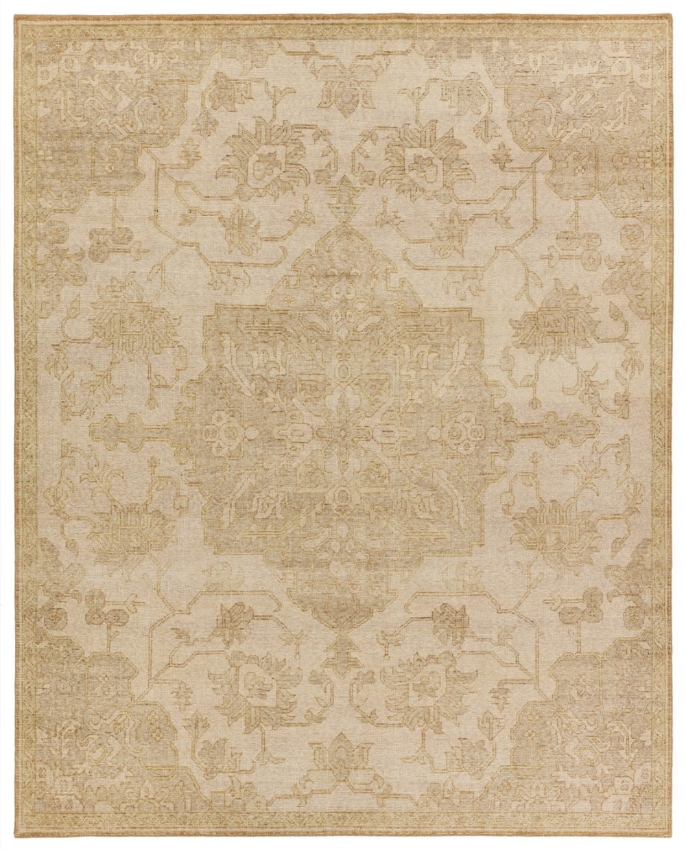 Jaipur Living Onessa Danet ONE07 Hand Knotted Handmade Indoor Persian Knot 6/5 Updated Traditional Rug Tan 6' x 9'
