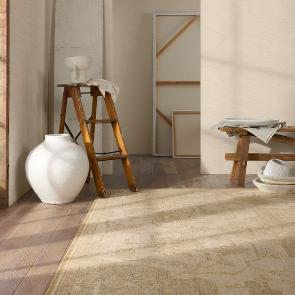 Jaipur Living Onessa Danet ONE07 Hand Knotted Handmade Indoor Persian Knot 6/5 Updated Traditional Rug Tan 6' x 9'