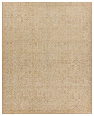 Jaipur Living Onessa Tobias ONE09 Hand Knotted Handmade Indoor Persian Knot 6/5 Updated Traditional Rug Gold 10' x 14'