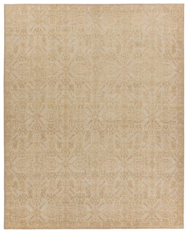 Jaipur Living Onessa Tobias ONE09 Hand Knotted Handmade Indoor Persian Knot 6/5 Updated Traditional Rug Gold 10' x 14'