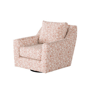 Fusion 67-02G-C Transitional Swivel Glider Chair 67-02G-C Clover Coral
