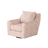 Fusion 67-02G-C Transitional Swivel Glider Chair 67-02G-C Clover Coral