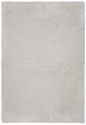 Chandra Rugs Oona 80% Polyester + 20% Cotton Hand-Tufted Shag Rug White 9' x 13'