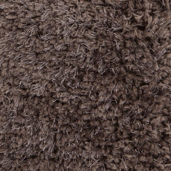 Chandra Rugs Oona 80% Polyester + 20% Cotton Hand-Tufted Shag Rug Taupe 9' x 13'