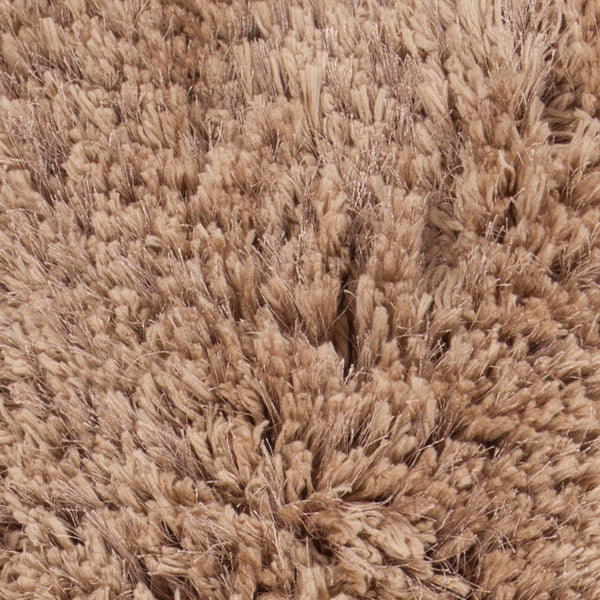 Chandra Rugs Oona 80% Polyester + 20% Cotton Hand-Tufted Shag Rug Tan 9' x 13'