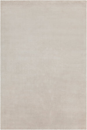 Chandra Rugs Opel 100% Viscose Hand-Woven Solid Rug Ivory 9' x 13'