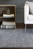 Chandra Rugs Opel 100% Viscose Hand-Woven Solid Rug Charcoal/Grey 9' x 13'