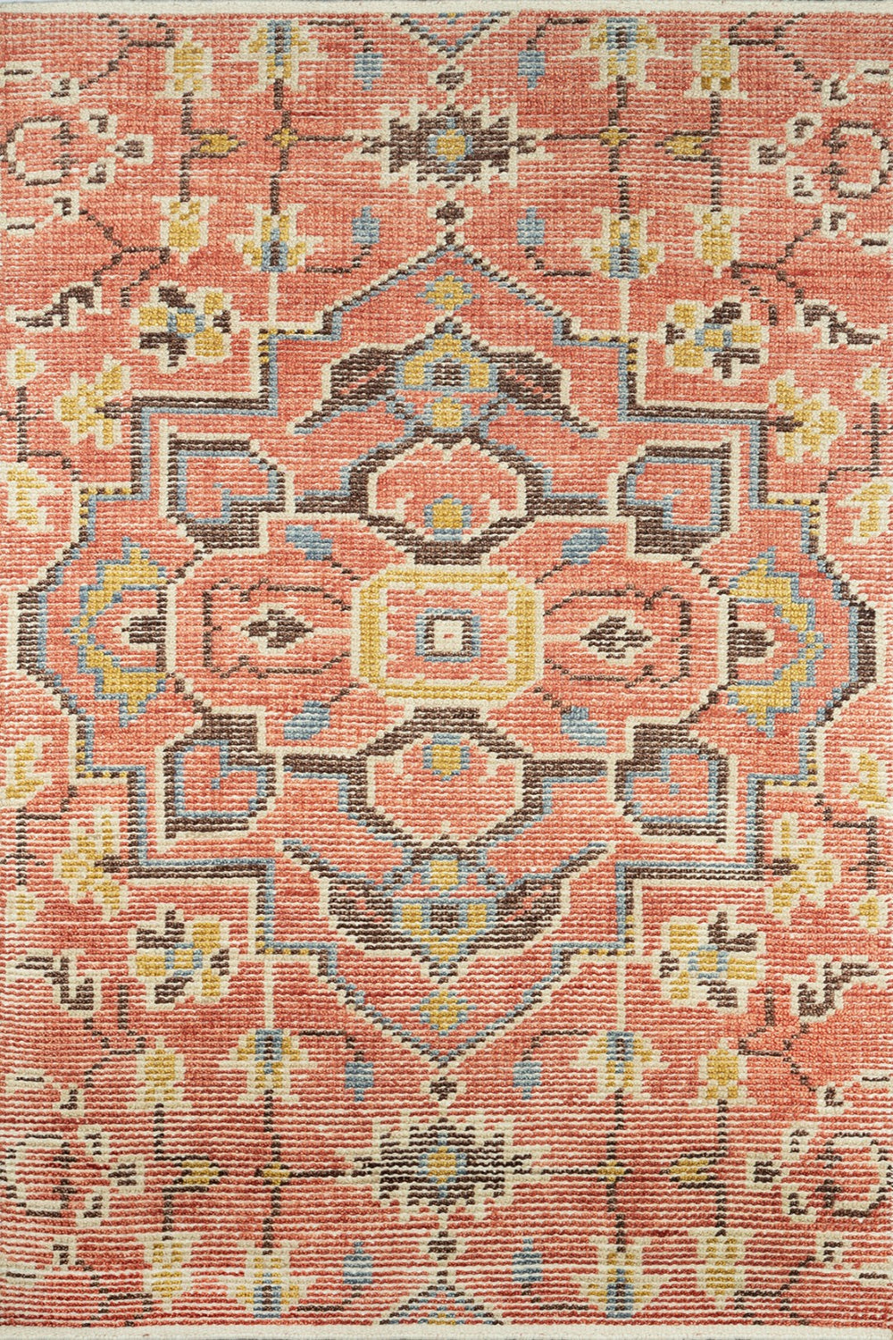 Momeni Ophelia OPH-1 Hand Knotted Traditional Medallion Indoor Area Rug Red 10' x 14' OPHELOPH-1REDA0E0