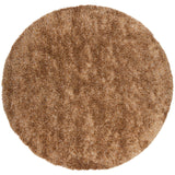 Chandra Rugs Orchid 70% Wool + 30% Polyester Hand-Woven Contemporary Rug Brown/Tan 7'9 Round