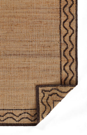 Momeni Erin Gates Orchard ORC-1 Hand Woven Contemporary Border Indoor Area Rug Brown 10' x 14' ORCHAORC-1BRNA0E0