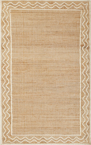 Momeni Erin Gates Orchard ORC-1 Hand Woven Contemporary Border Indoor Area Rug Natural 10' x 14' ORCHAORC-1NATA0E0