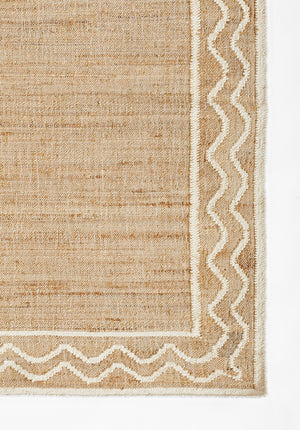 Momeni Erin Gates Orchard ORC-1 Hand Woven Contemporary Border Indoor Area Rug Natural 10' x 14' ORCHAORC-1NATA0E0