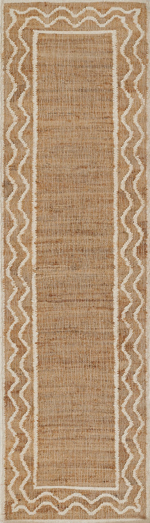 Momeni Erin Gates Orchard ORC-1 Hand Woven Contemporary Border Indoor Area Rug Natural 10' x 14' ORCHAORC-1NATA0E0