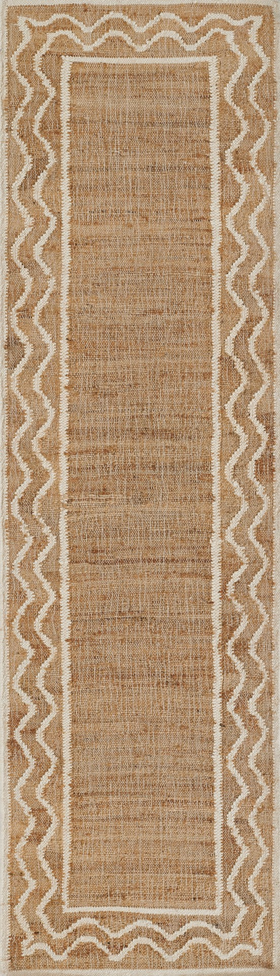 Momeni Erin Gates Orchard ORC-1 Hand Woven Contemporary Border Indoor Area Rug Natural 10' x 14' ORCHAORC-1NATA0E0