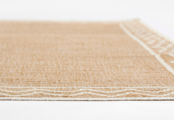 Momeni Erin Gates Orchard ORC-1 Hand Woven Contemporary Border Indoor Area Rug Natural 10' x 14' ORCHAORC-1NATA0E0