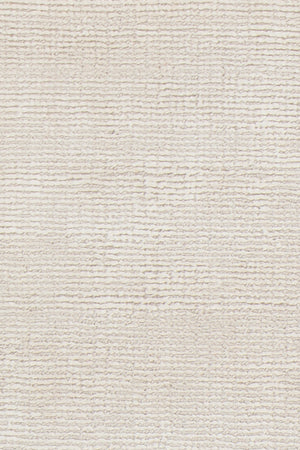 Chandra Rugs Orim 60% Wool + 40% Polyester Hand-Woven Solid Rug Ivory 9' x 13'