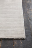 Chandra Rugs Orim 60% Wool + 40% Polyester Hand-Woven Solid Rug Ivory 9' x 13'