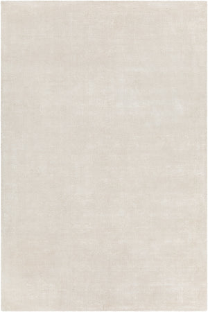 Chandra Rugs Orim 60% Wool + 40% Polyester Hand-Woven Solid Rug Ivory 9' x 13'