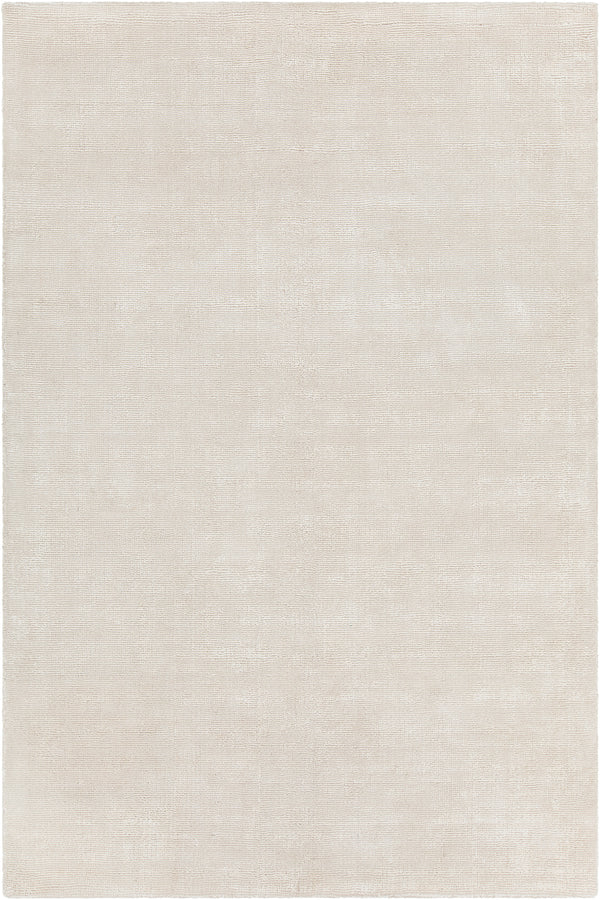 Chandra Rugs Orim 60% Wool + 40% Polyester Hand-Woven Solid Rug Ivory 9' x 13'