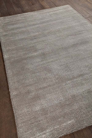 Chandra Rugs Orim 60% Wool + 40% Polyester Hand-Woven Solid Rug Grey 9' x 13'