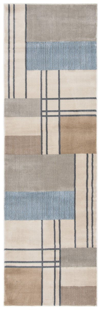 Orwell 300 Orwell 302 Contemporary Power Loomed Polypropylene Pile Rug Ivory / Taupe