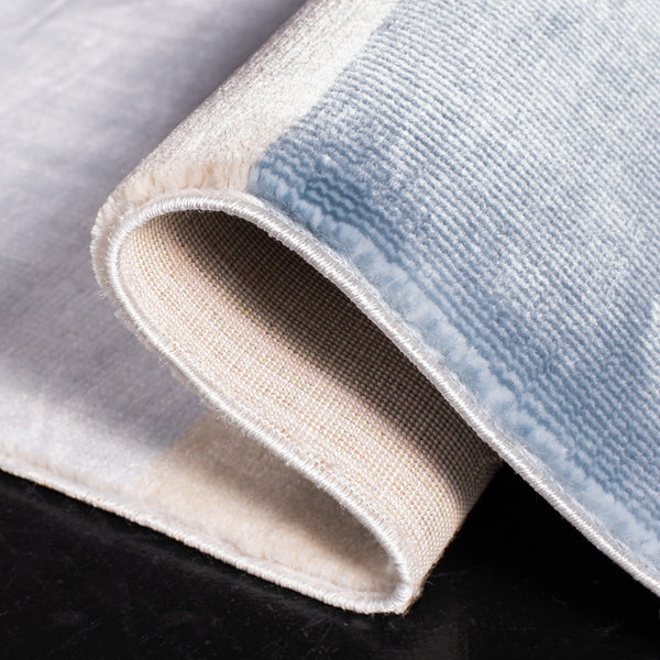 Orwell 300 Orwell 394 Contemporary Power Loomed Polypropylene Pile Rug Blue / Grey