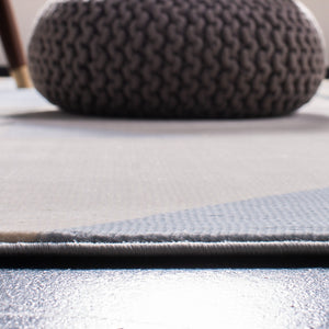 Orwell 300 Orwell 396 Contemporary Power Loomed Polypropylene Pile Rug Beige / Blue