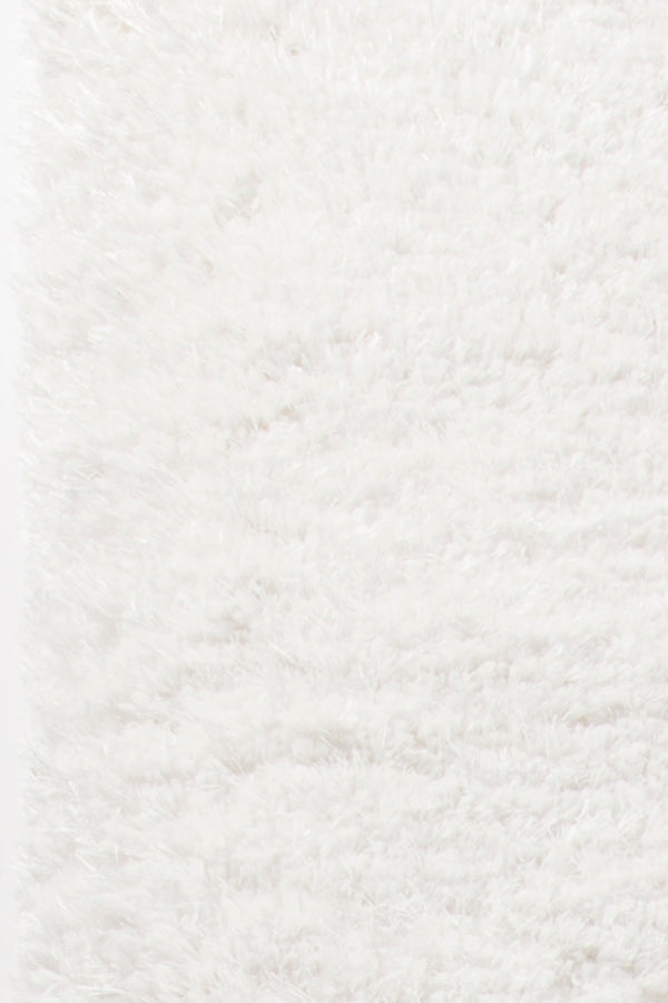 Chandra Rugs Osim 100% Polyester Hand-Tufted Contemporary Shag Rug White 9' x 13'