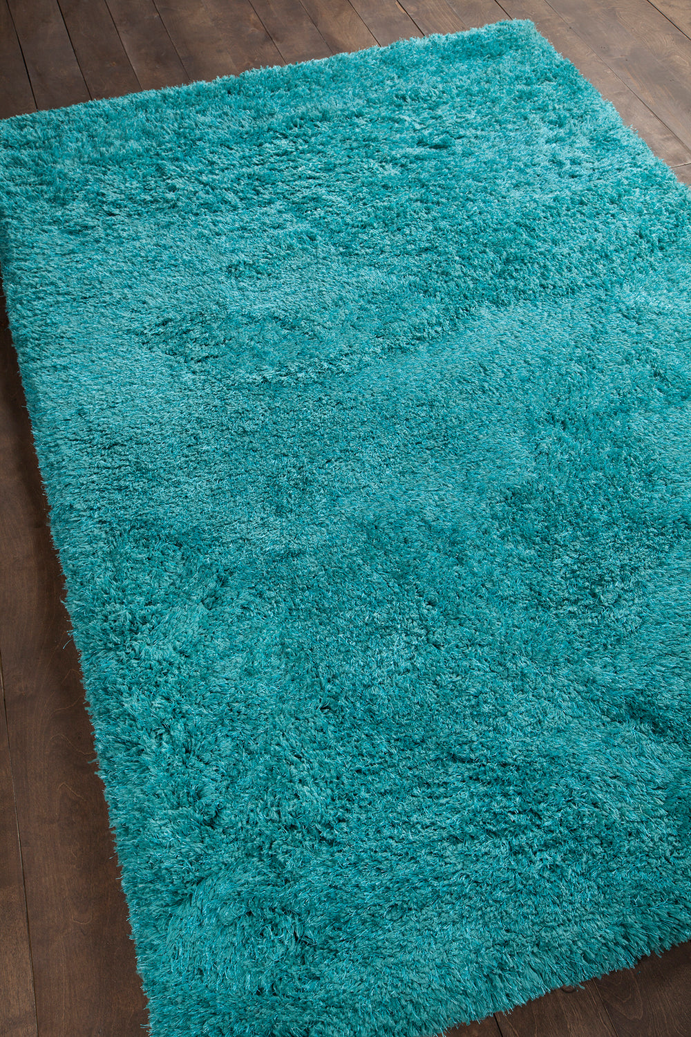 Chandra Rugs Osim 100% Polyester Hand-Tufted Contemporary Shag Rug White 9' x 13'