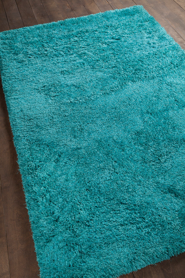 Chandra Rugs Osim 100% Polyester Hand-Tufted Contemporary Shag Rug White 9' x 13'