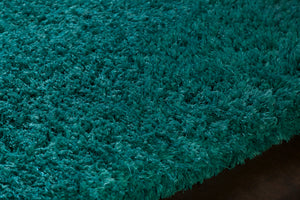 Chandra Rugs Osim 100% Polyester Hand-Tufted Contemporary Shag Rug White 9' x 13'