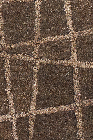 Chandra Rugs Oslo 60% Wool + 40% Viscose Hand-Tufted Contemporary Rug Brown/Light Brown 9' x 13'