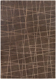 Chandra Rugs Oslo 60% Wool + 40% Viscose Hand-Tufted Contemporary Rug Brown/Light Brown 9' x 13'