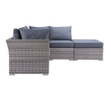 Laurance Transitional Patio Sectional & Cocktail Table with Storage Gray(#A15709) OT01092-ACME