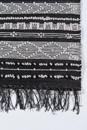 Momeni Otto OTT-2 Hand Woven Contemporary Geometric Indoor/Outdoor Area Rug Black 7'9" x 9'9" OTTO0OTT-2BLK7999