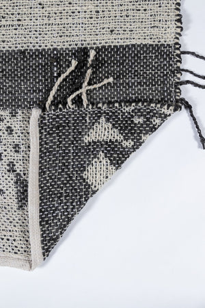 Momeni Otto OTT-4 Hand Woven Contemporary Geometric Indoor/Outdoor Area Rug Black 7'9" x 9'9" OTTO0OTT-4BLK7999