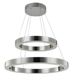 Bethel Chrome LED Chandelier in Metal & Acrylic