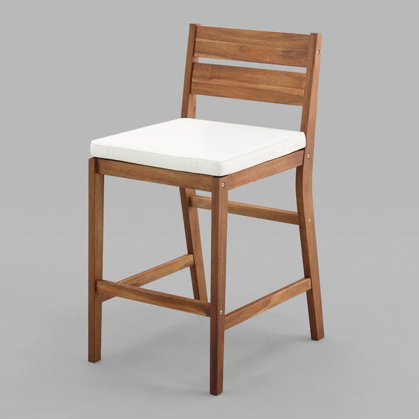 Acacia Wood Counter Stools, 2 pack - Brown