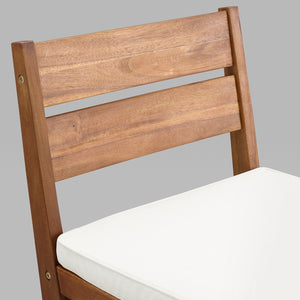 Acacia Wood Counter Stools, 2 pack - Brown