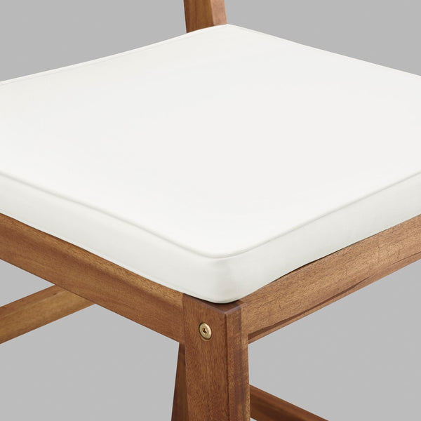 Acacia Wood Counter Stools, 2 pack - Brown