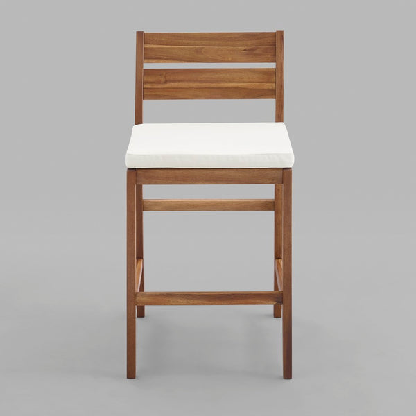 Acacia Wood Counter Stools, 2 pack - Brown