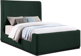 Oliver Boucle Fabric / Rubberwood / Foam Contemporary Green Boucle Fabric Full Bed (3 Boxes) - 58.5" W x 82.5" D x 56.5" H