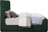 Oliver Boucle Fabric / Rubberwood / Foam Contemporary Green Boucle Fabric Full Bed (3 Boxes) - 58.5" W x 82.5" D x 56.5" H